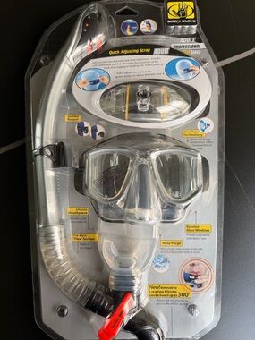 Body Glove Adult Snorkel Mask Set in Clear